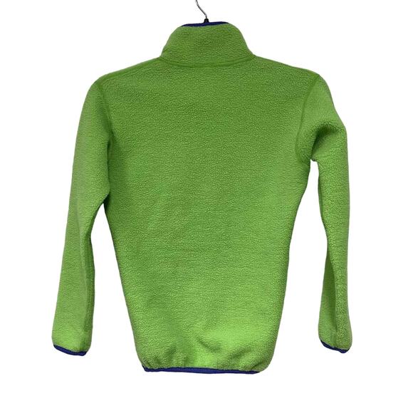 Vintage Patagonia Lime Green Fleece 1/4 Zip Large Made In USA Size XS - Picture 2 of 5